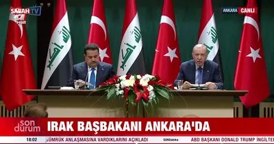 Başkan Recep Tayyip Erdoğan ve Irak Başbakanı Muhammed Şiya Sudani’nin ortak basın toplantısı