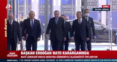 Başkan Erdoğan NATO Karargahında! NATO Olağanüstü Liderler Zirvesi başlıyor | Video