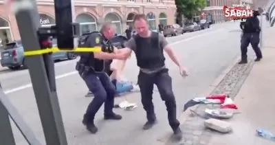 Kur’an-ı Kerim’i hedef alan alçak eylemin yeni görüntüleri! Danimarka polisi saldırganı böyle korumuş! | Video