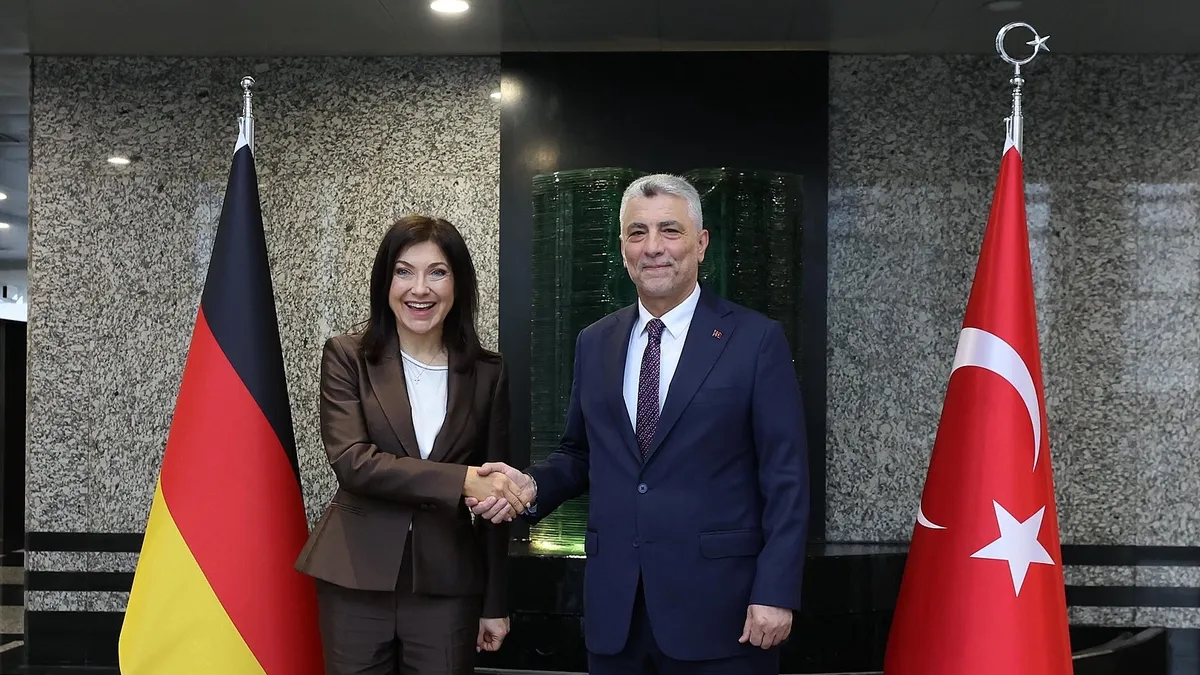 Türkiye ve Almanya bayrakları, JETCO toplantısı konsepti