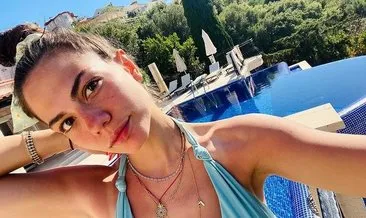 Demet Özdemir sonunda tatil sezonunu açtı! Havuzda bikinisi ile poz veren Demet Özdemir mest etti!