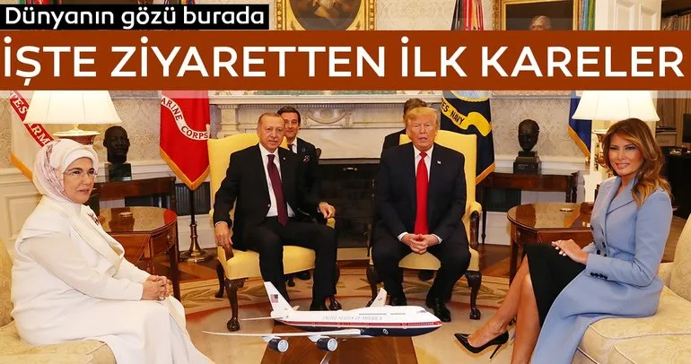 Beyaz Sarayda Başkan Erdoğan-Trump görüşmesi