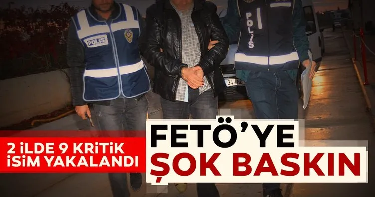 Malatya merkezli FETÖ/PDY operasyonu: 2 ilde 9 kişi yakalandı