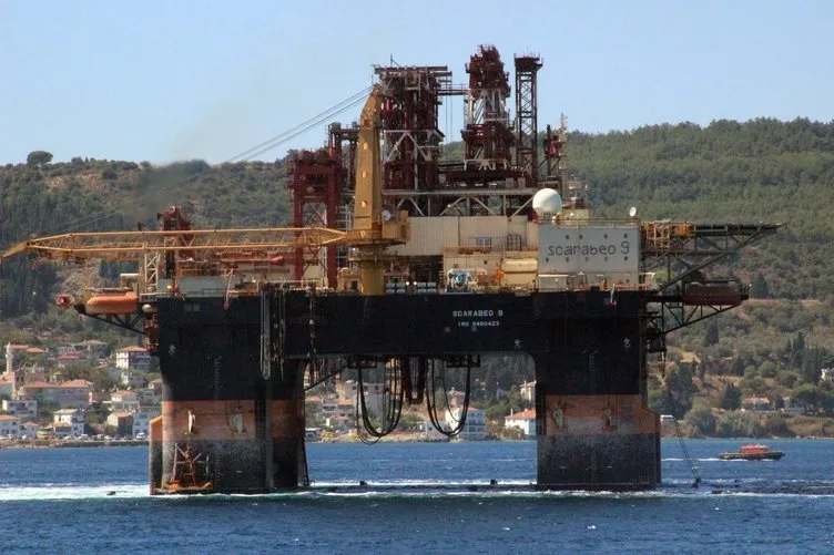 Dev petrol arama platformu Çanakkale Boğazı’ndan geçti
