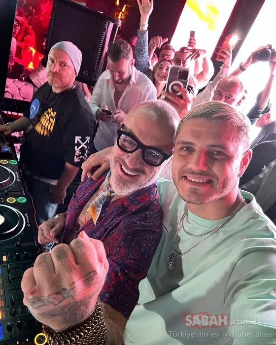 İtalyan DJ Gianluca Vacchi ile Icardi şampiyonluğu kutladı