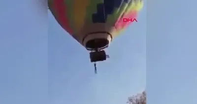 Meksika’da sıcak hava balon turundaki korku dolu anlar kamerada | Video