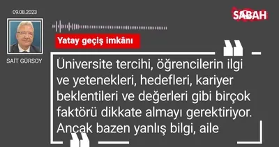 Sait Gürsoy | Yatay geçiş imkânı