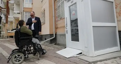 Sivas Belediyesi engelli İsmail için asansör yaptı #sivas