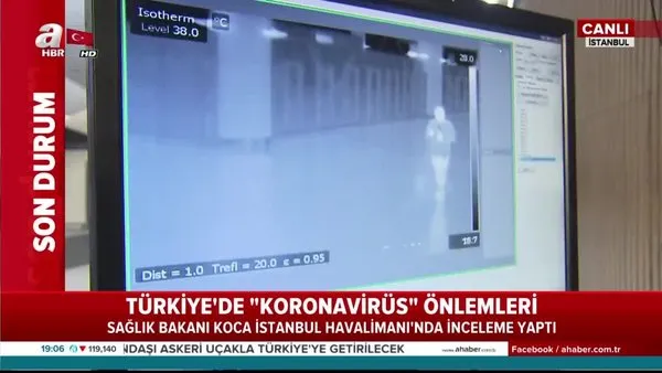 Türkiye'de Koronavirüs önlemleri neler? İşte İstanbul Havalimanı'ndaki koronavirüs saptayan termal kameralar... | Video