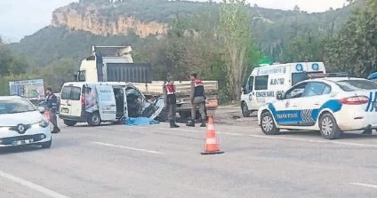 Aksu’da trafik kazası: 1 ölü