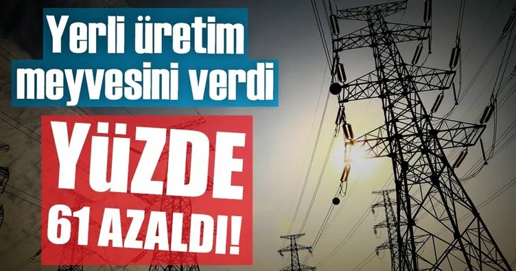 Türkiye’nin elektrik ithalatı faturası yüzde 61 azaldı