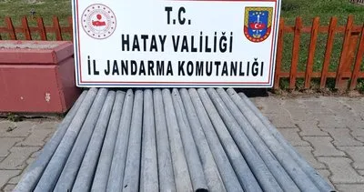 Otoyol hırsızları çaldıkları malzemelerle yakalandı #hatay