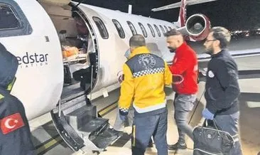 3 aylık bebek ambulans uçakla hastaneye götürüldü