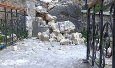 Saint Pierre Kilisesi’nin istinat duvarı yıkıldı