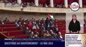 Fransa meclisinde Filistin bayrağı açan muhalif milletvekiline men cezası