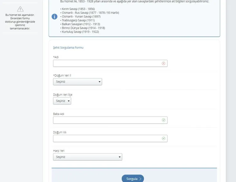 E Devlet Sehit Sorgulama Sayfasi Acildi E Devlet Sehit Sorgulama Nasil Yapilir Soy Agaci Sorgul