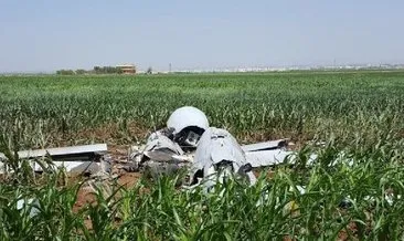 Şanlıurfa’da mısır tarlasına insansız hava aracı düştü