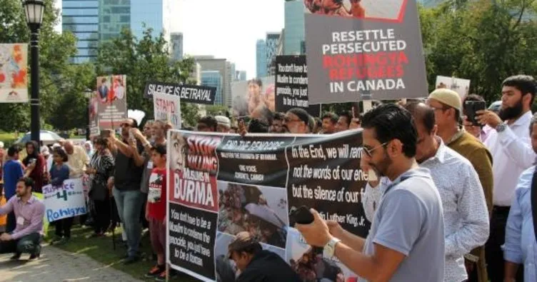 Kanada’da Arakan protestosu
