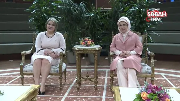 Emine Erdoğan ile Küba Devlet Başkanı Bermudez'in eşi Lis Cuesta Peraza Millet Kütüphanesi'ni gezdi | Video