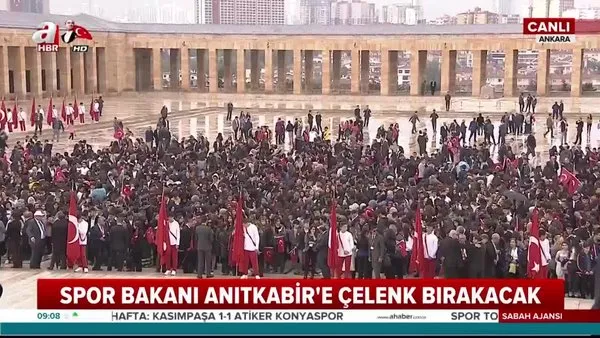 19 Mayıs Atatürk'ü Anma Gençlik ve Spor Bayramı kutlamaları için Devlet Erkanı Anıtkabir'de