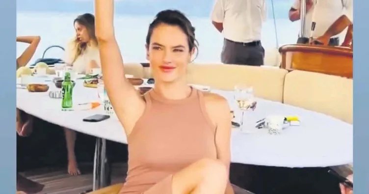 Ünlü modelin Marmaris turu