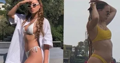 Duygu Özaslan’ın Photoshop’suz bikinili selülitli görüntüleri sosyal medyada olay oldu | Video