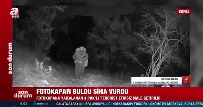Fotokapan buldu SİHA vurdu! 4 PKK’lı terörist etkisiz hale getirildi | Video