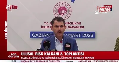 SON DAKİKA | Türkiye Ulusal Risk Kalkanı toplantısı! Bakan Kurum: 13 kurul oluşturulacak | Video