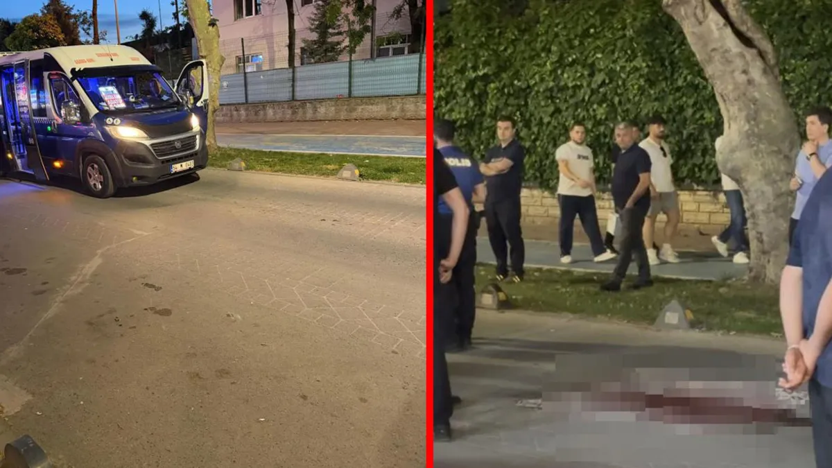 Sakarya'da meydana gelen trafik kazası sonrası olay yeri incelemesi