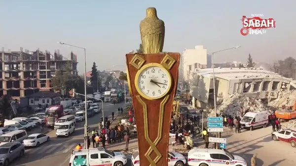 Adıyaman Saat Kulesi'nde deprem anında duran saatler için karar verilecek | Video