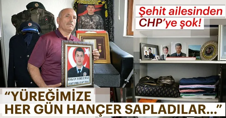 Şehit ailesinden CHP’ye: Yüreğimize her gün hançer sapladılar