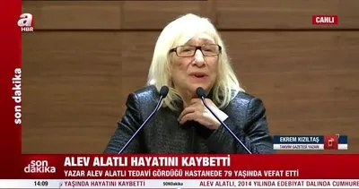 Takvim Gazetesi Yazarı Ekrem Kızıltaş: Alev Alatlı, bizlere çok ciddi bir külliyat bıraktı | Video