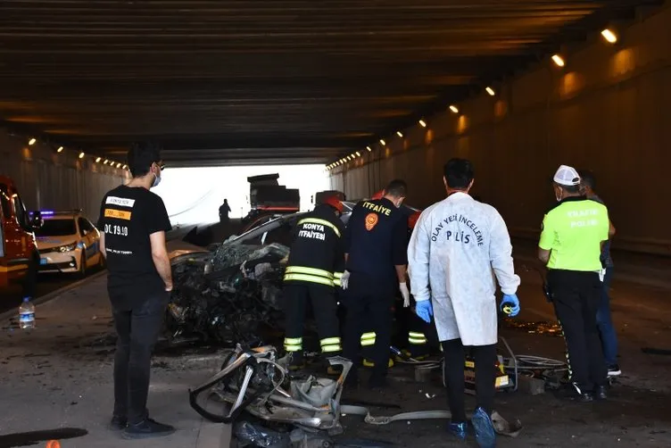 Konya’da feci kaza: Araçta 5 kişi vardı...