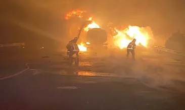Şanlıurfa'da akaryakıt yüklü tankerler çarpıştı: 1 ölü #gaziantep