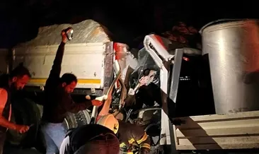 Süt toplama aracı TIR’a çarptı: 1 ölü