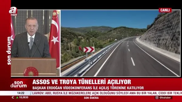 SON DAKİKA: Başkan Erdoğan Assos ve Troya Tünelleri'nin açılışını yaptı! Süre 50 dakikadan 5 dakikaya düşüyor | Video