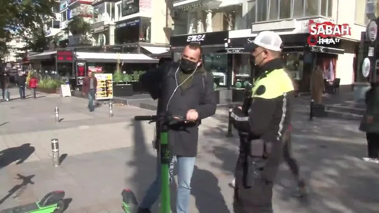 Kadıköy’de elektrikli scooter denetimi