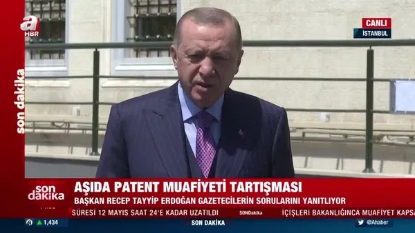 Cumhurbaşkanı Erdoğan'dan 'Aşıda patent' tartışmalarına ilk yorum: İlimde kıskançlık olmaz...