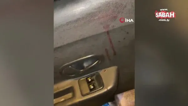 Taksiye aldığı müşterisi tarafından 20 yerinden bıçaklanıp gasp edildi | Video
