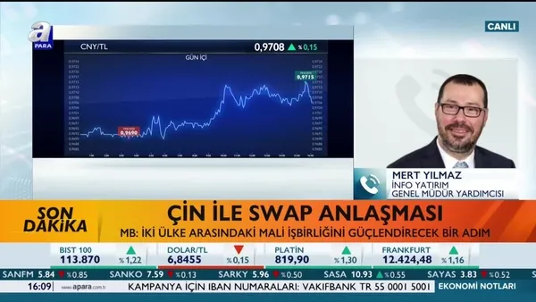 Merkez Bankası'ndan Çin ile swap anlaşması açıklaması