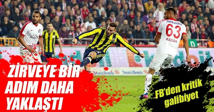 Fenerbahçe, zorlu deplasmandan galip döndü