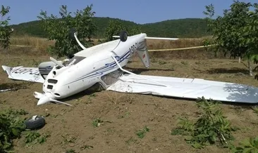 Bursa’da eğitim uçağı zorunlu iniş yaptı
