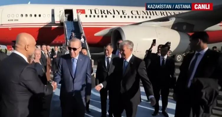 Resmi törenle karşılandı: Başkan Erdoğan, Kazakistan’da