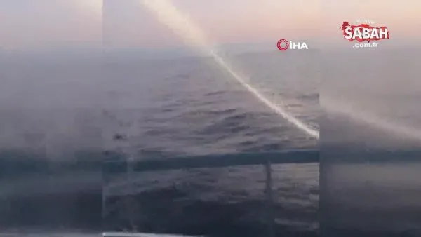Yunan Sahil Güvenliğinden taşlı ve silahlı taciz | Video