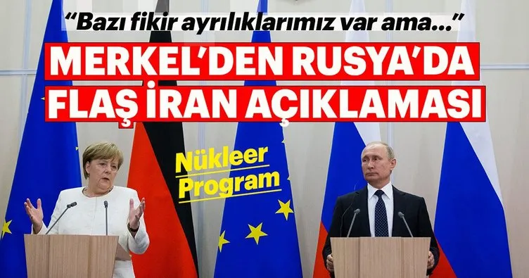 Putin ile Merkel, Moskova’da İran’ı konuştu