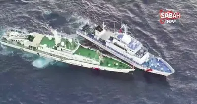 Filipinler ile Çin sahil güvenlik gemileri çarpıştı: 4 yaralı | Video