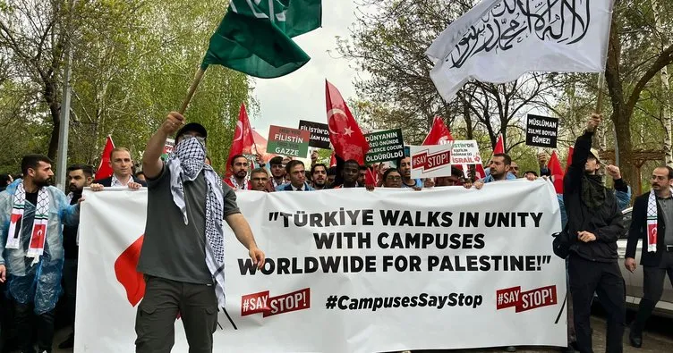 Erzurum’da üniversite öğrencilerinden Filistin eylemlerine destek