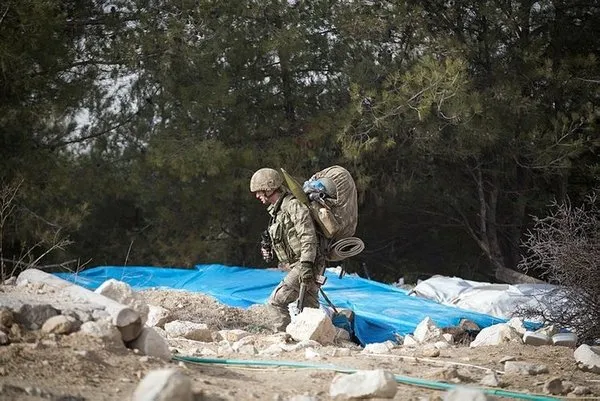 Mehmetçik'in ilçe merkezine ulaştığı Afrin'den son fotoğraflar