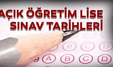 AÖL sınav tarihleri belli oldu! MEB takvimine göre Açık lise AÖL 1. dönem sınavları ne zaman yapılacak?