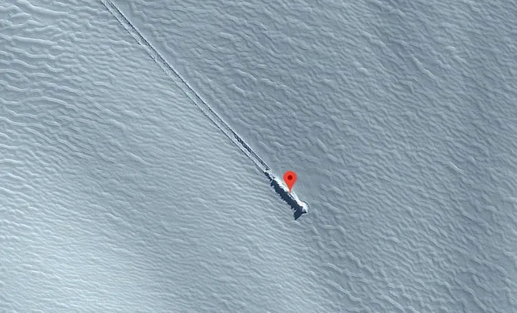 Google Haritalar’da adaya düşmüş UFO olduğu tespit edildi!